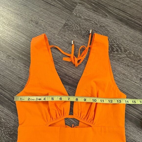 Runaway Natalia Mini Dress in Tangerine New - Picture 2 of 8